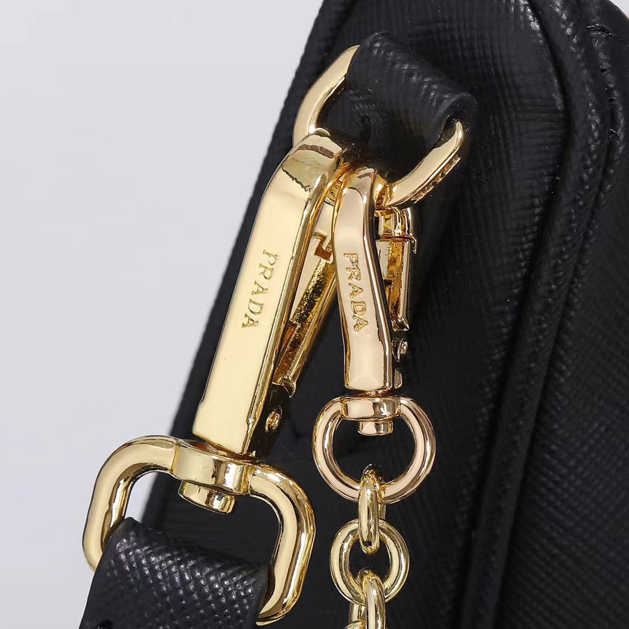 Prada Logo Print Shoulder Bag - DesignerGu