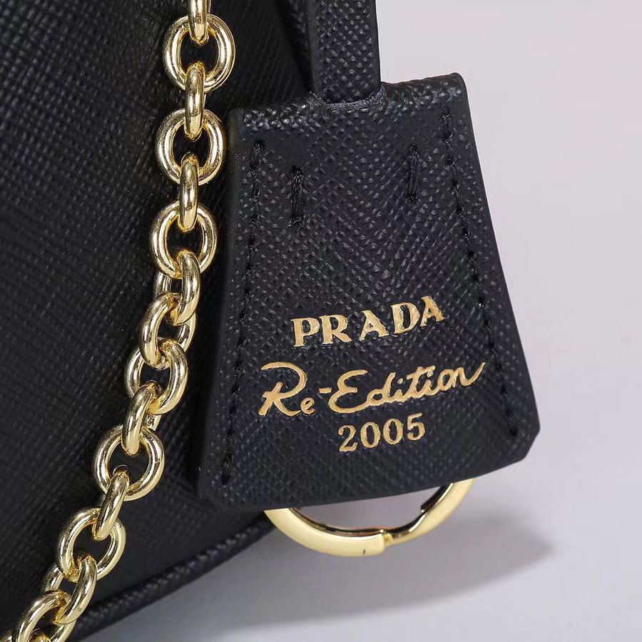 Prada Logo Print Shoulder Bag - DesignerGu