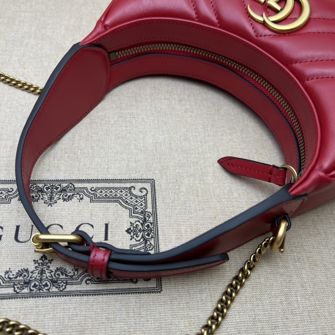 Gucci GG  Leather Handle Bag（21-11-5CM） - DesignerGu