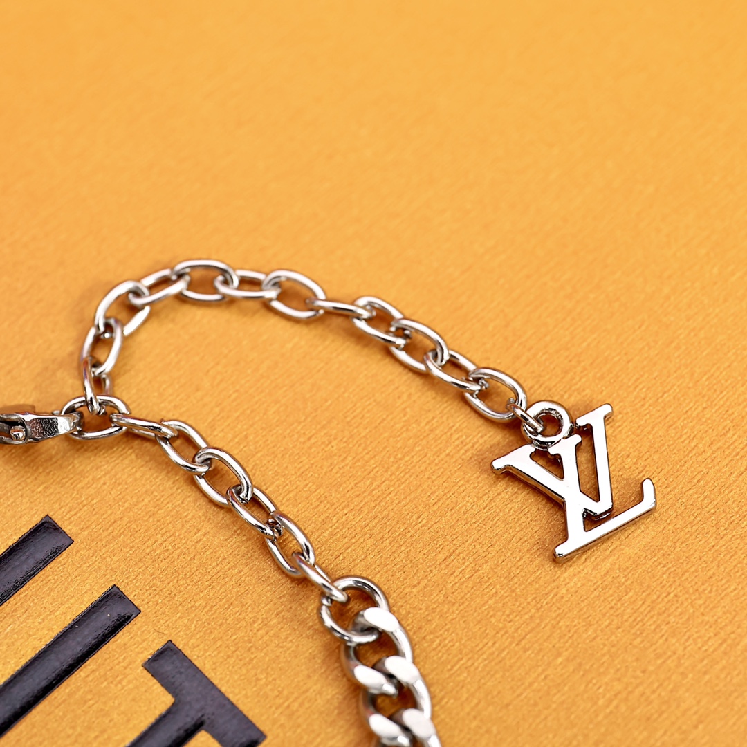 Louis Vuitton Monogram Lock Bracelet - DesignerGu