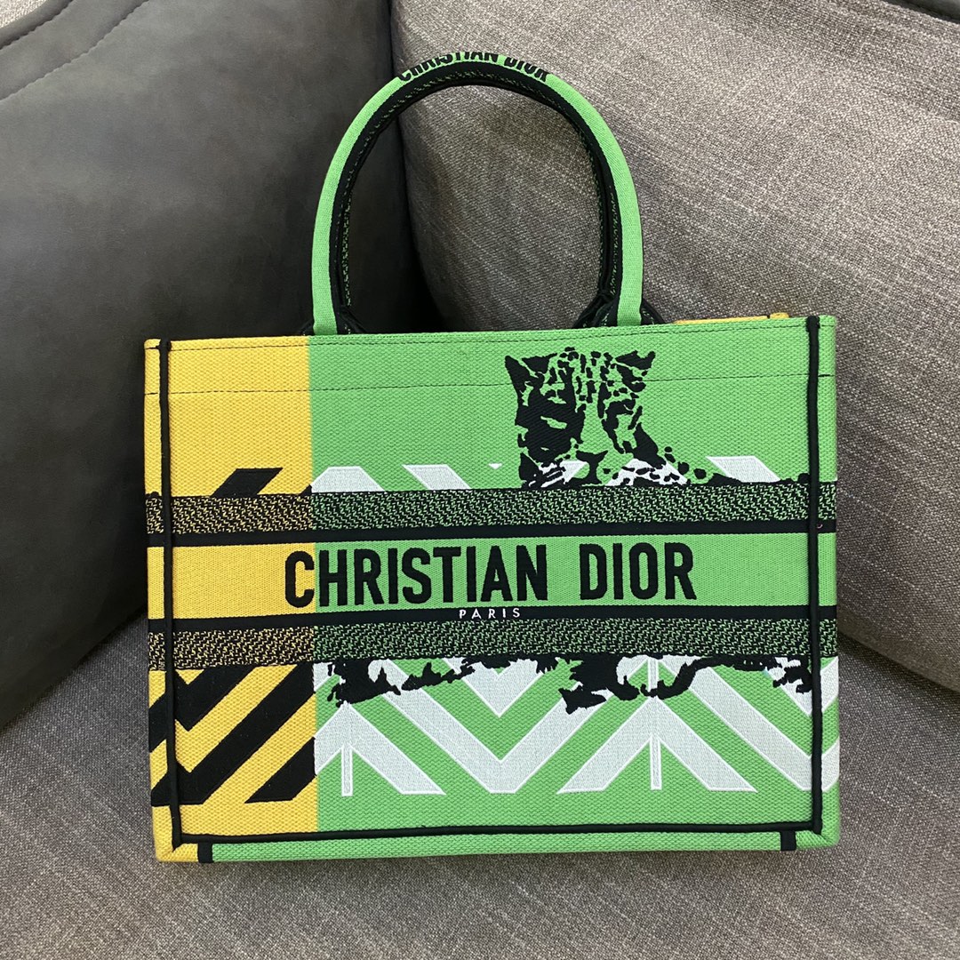 Dior Book Tote D-Jungle Pop（36.5*28*17.5cm） - DesignerGu