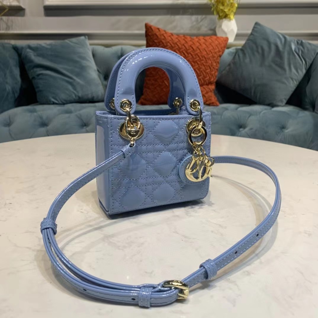 Dior Lady Bag  Cannage Calfskin（12-10-5CM） - DesignerGu