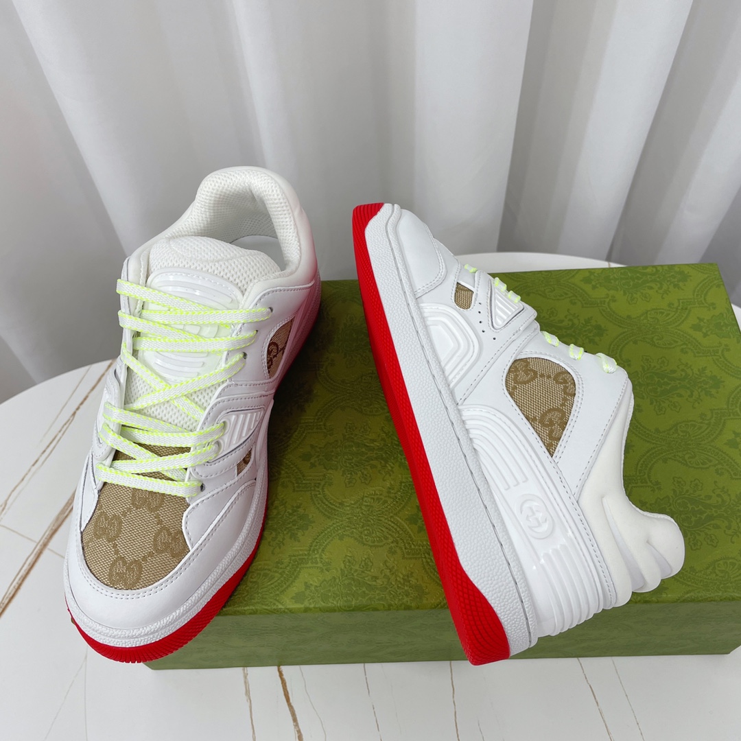 Gucci  Basket Sneaker With Lnterlocking G  - DesignerGu