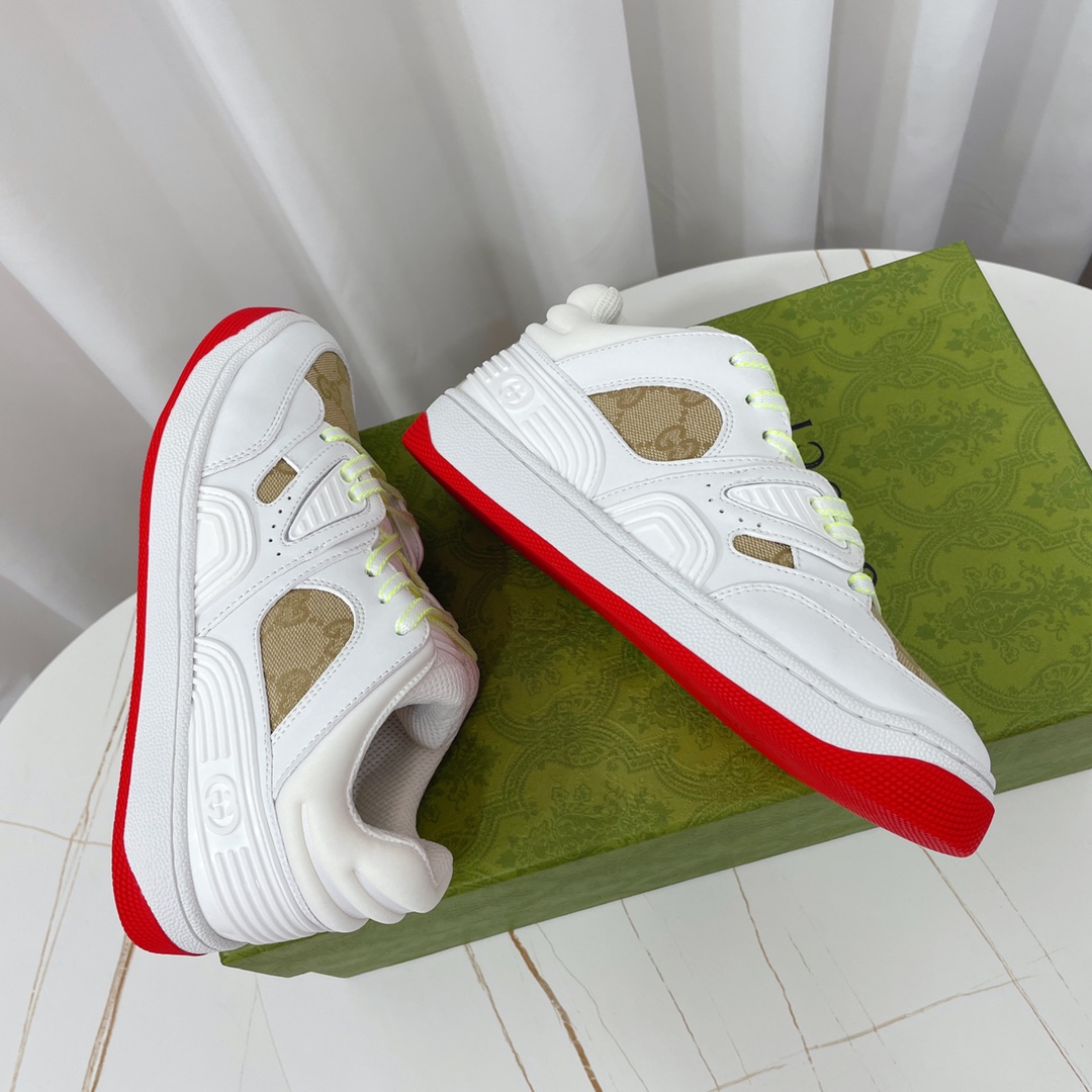 Gucci  Basket Sneaker With Lnterlocking G  - DesignerGu