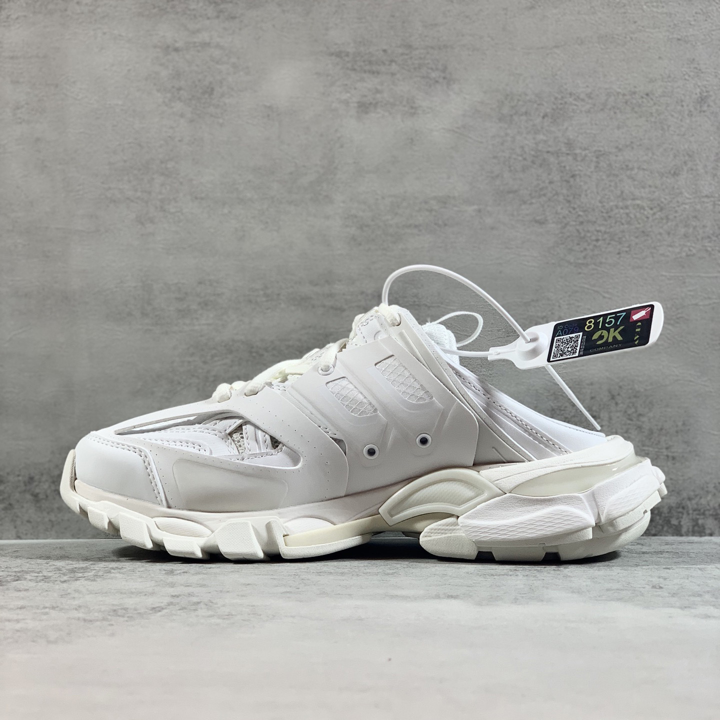 Balenciaga Track Mule In White - DesignerGu