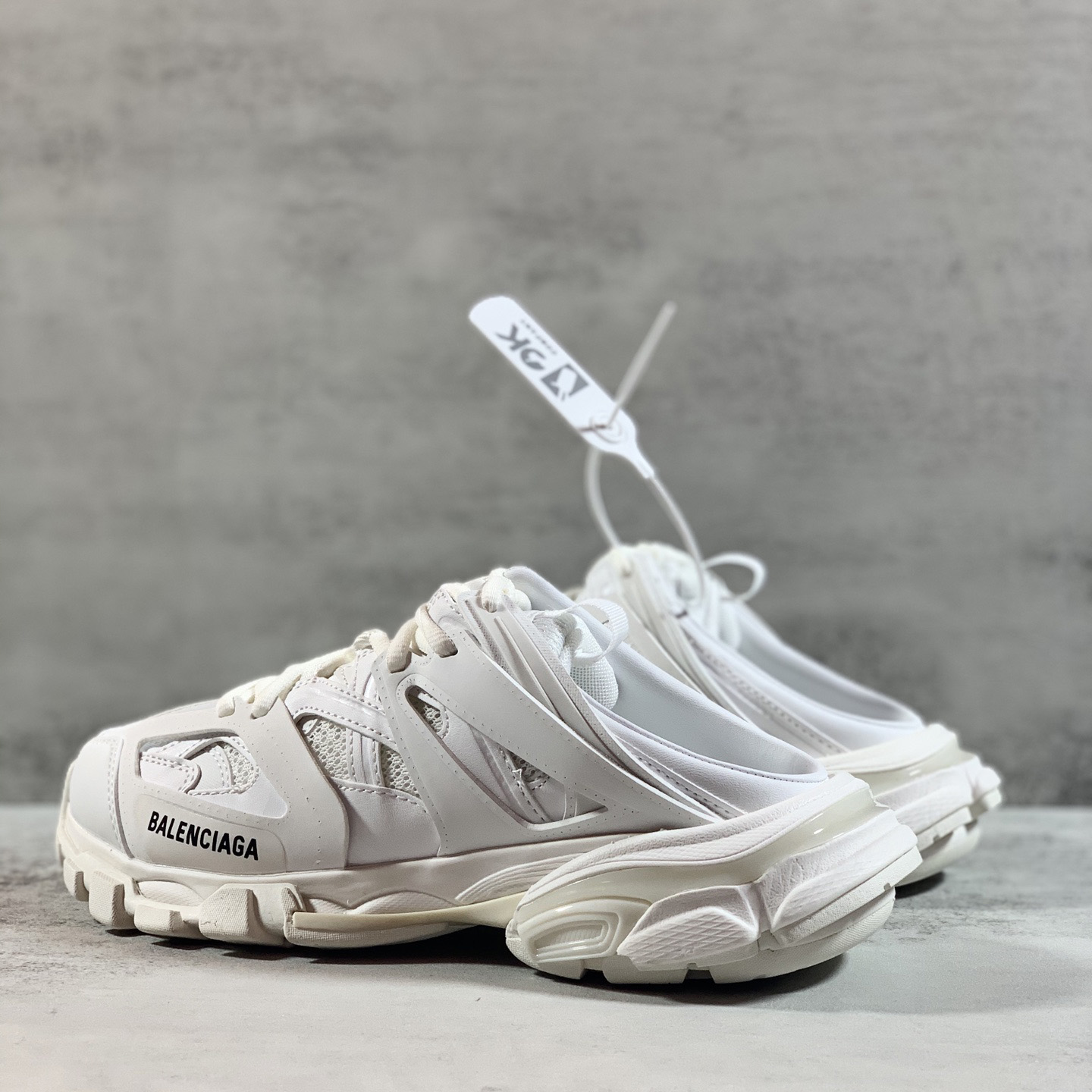 Balenciaga Track Mule In White - DesignerGu