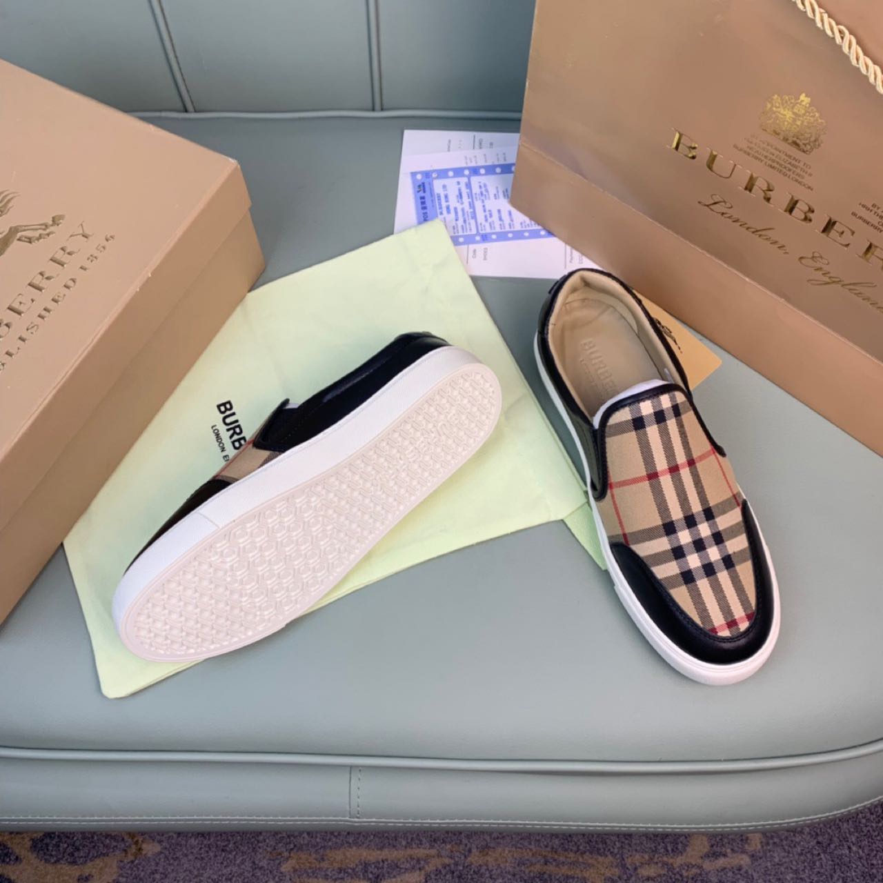 Burberry Vintage Check Loafers   - DesignerGu