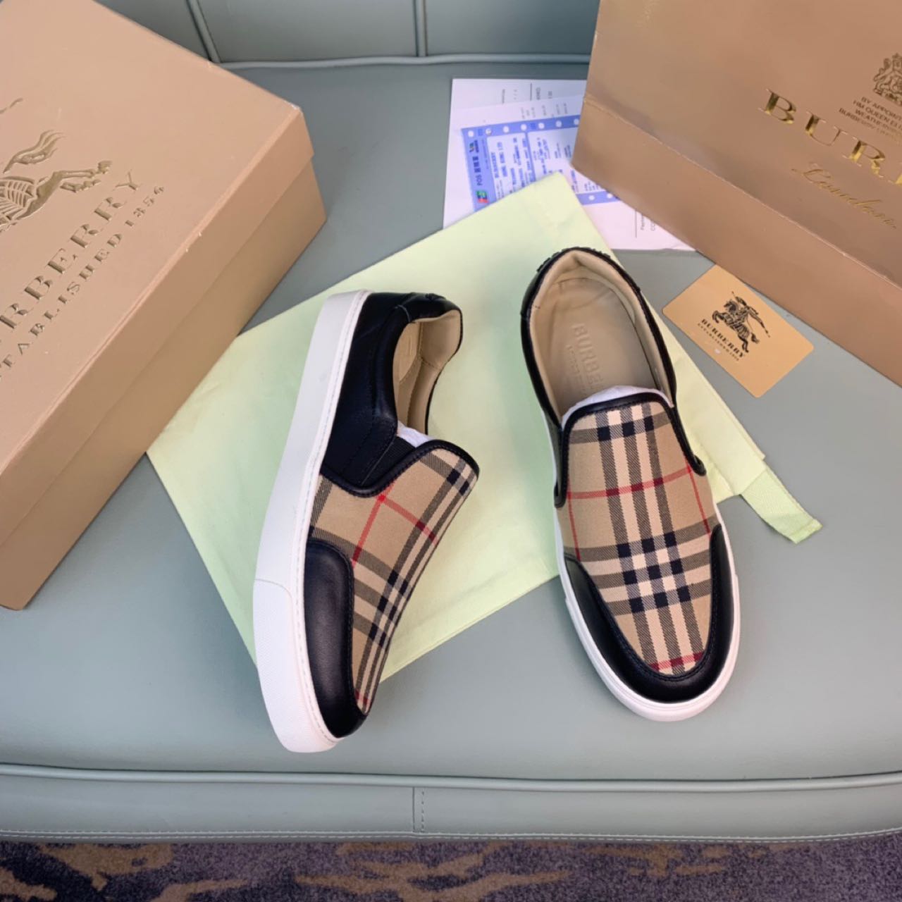 Burberry Vintage Check Loafers   - DesignerGu