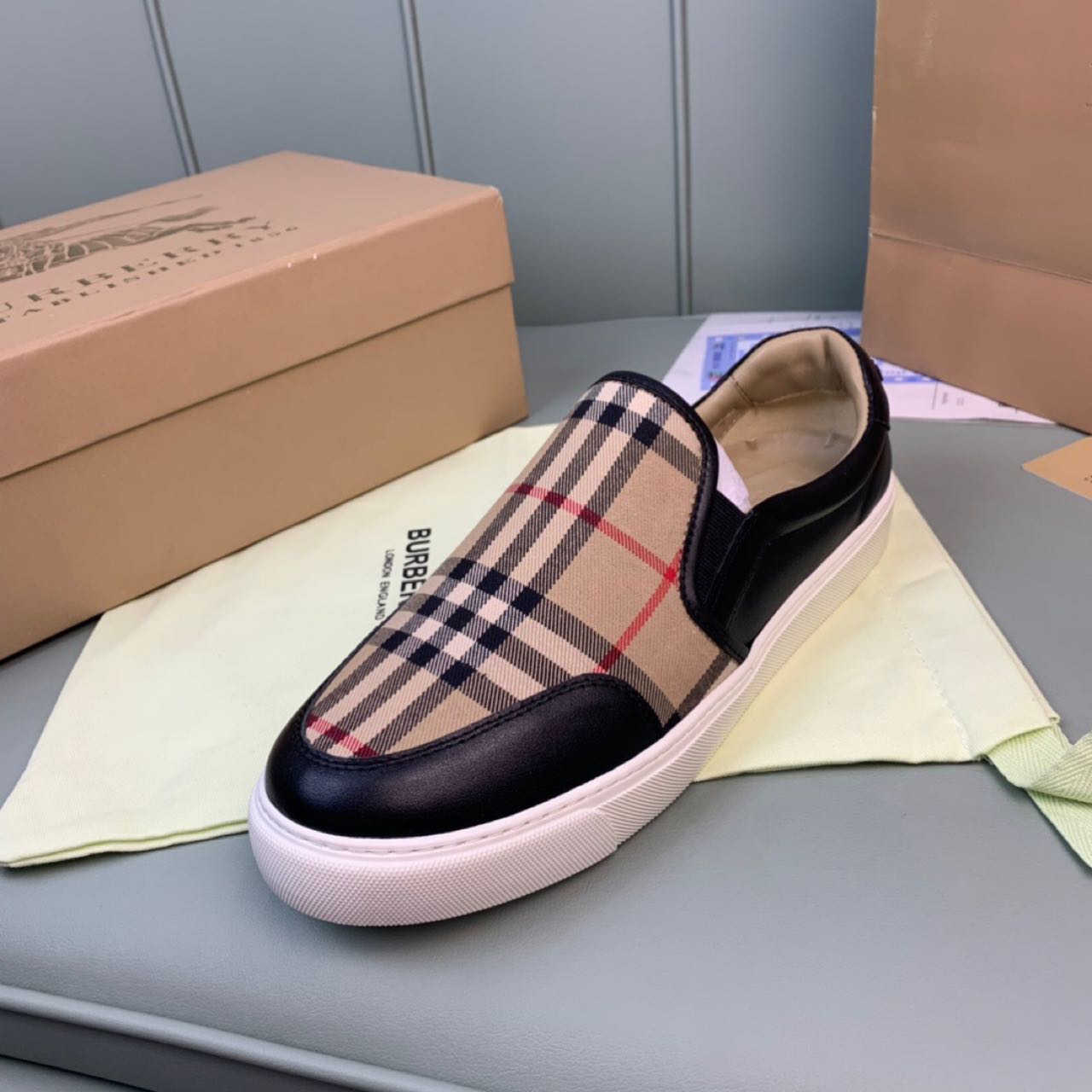 Burberry Vintage Check Loafers   - DesignerGu