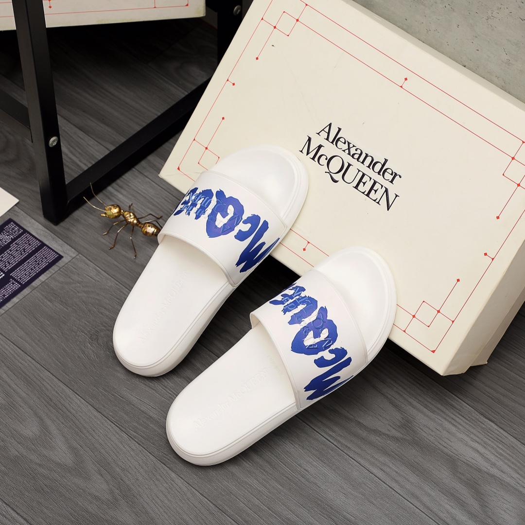 Alexander Mqueen Logo Slipper - DesignerGu