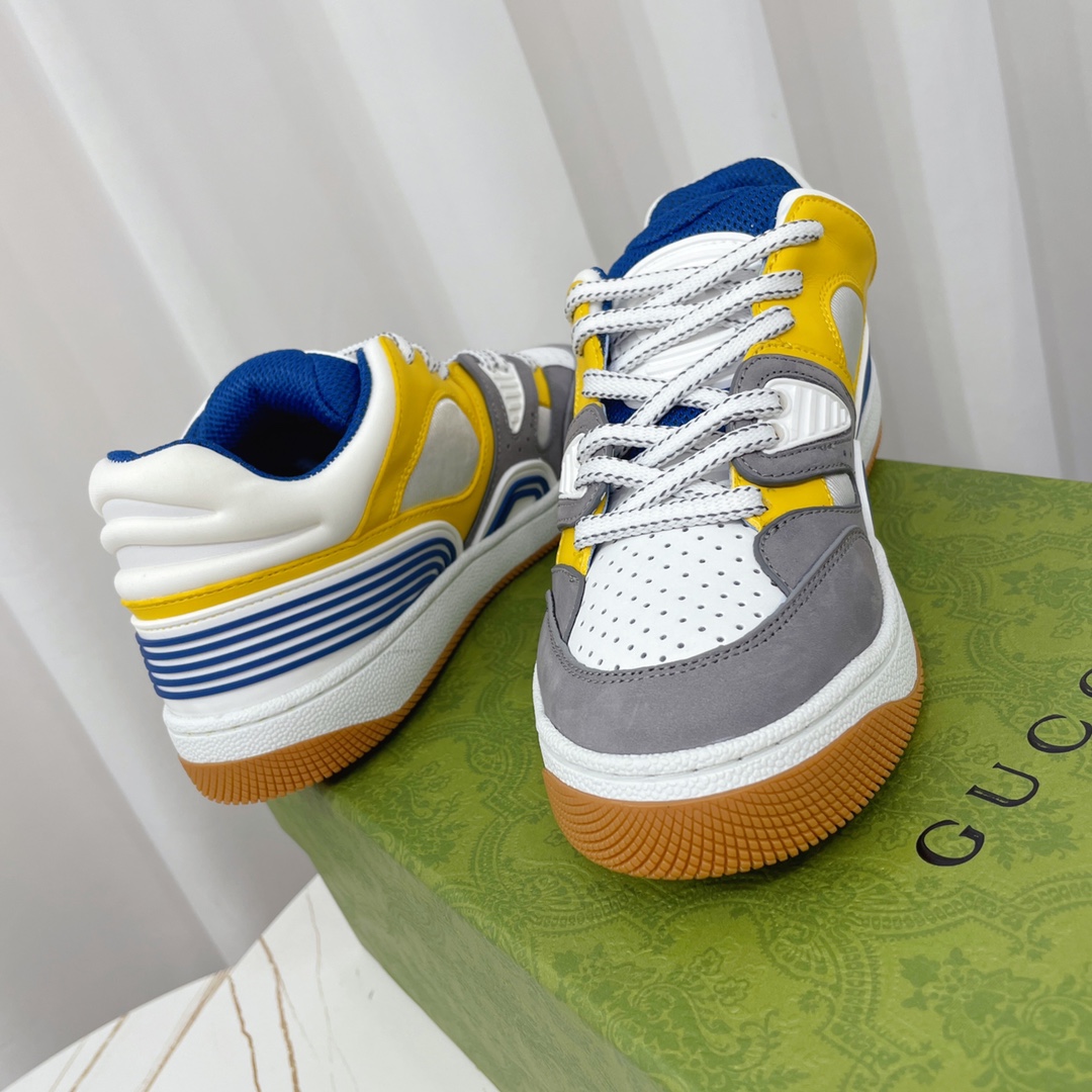 Gucci  Basket Sneaker With Lnterlocking G  - DesignerGu