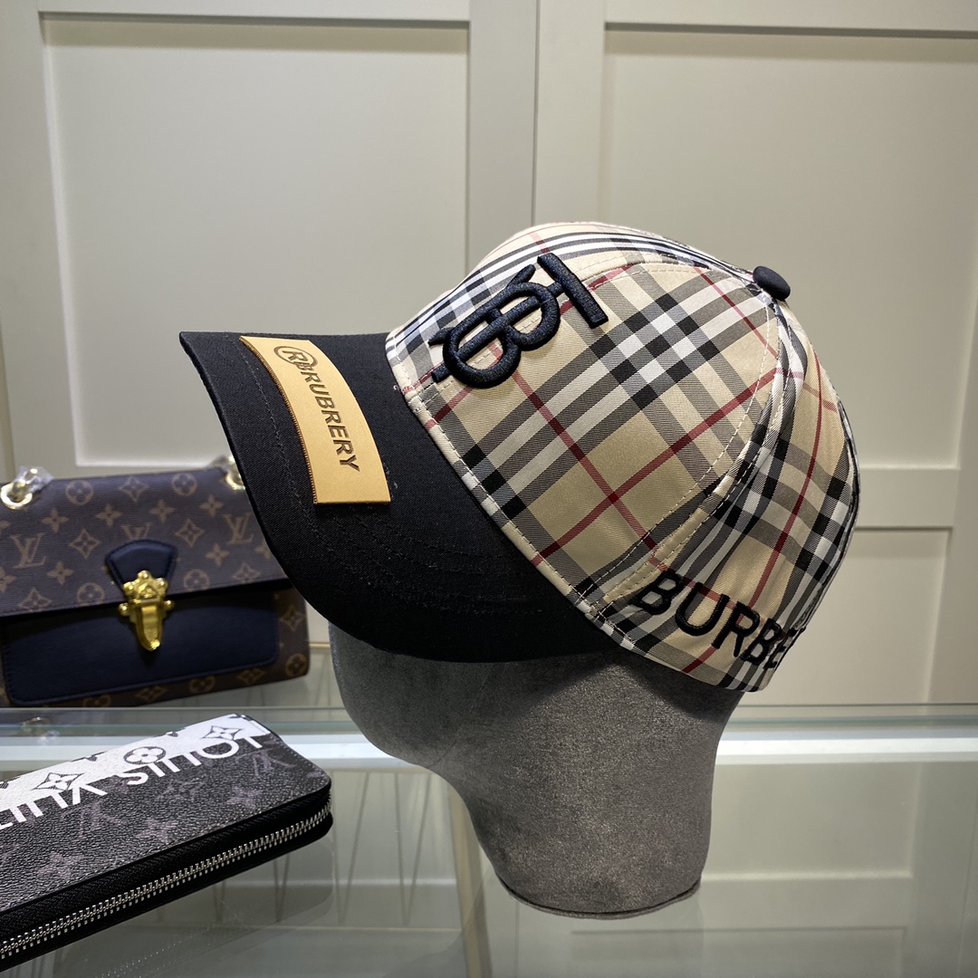 Burberry Monogram Motif Icon Stripe Baseball Cap - DesignerGu