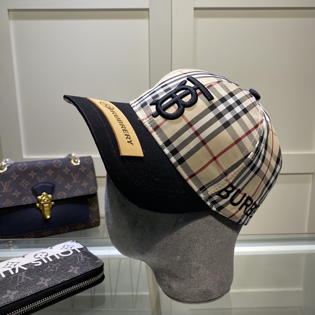 Burberry Monogram Motif Icon Stripe Baseball Cap - DesignerGu