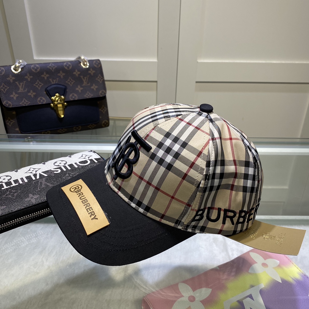 Burberry Monogram Motif Icon Stripe Baseball Cap - DesignerGu