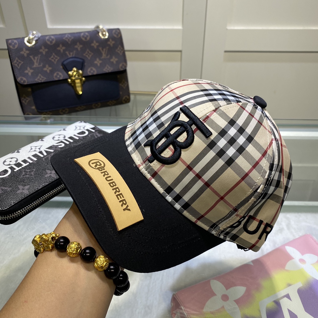 Burberry Monogram Motif Icon Stripe Baseball Cap - DesignerGu