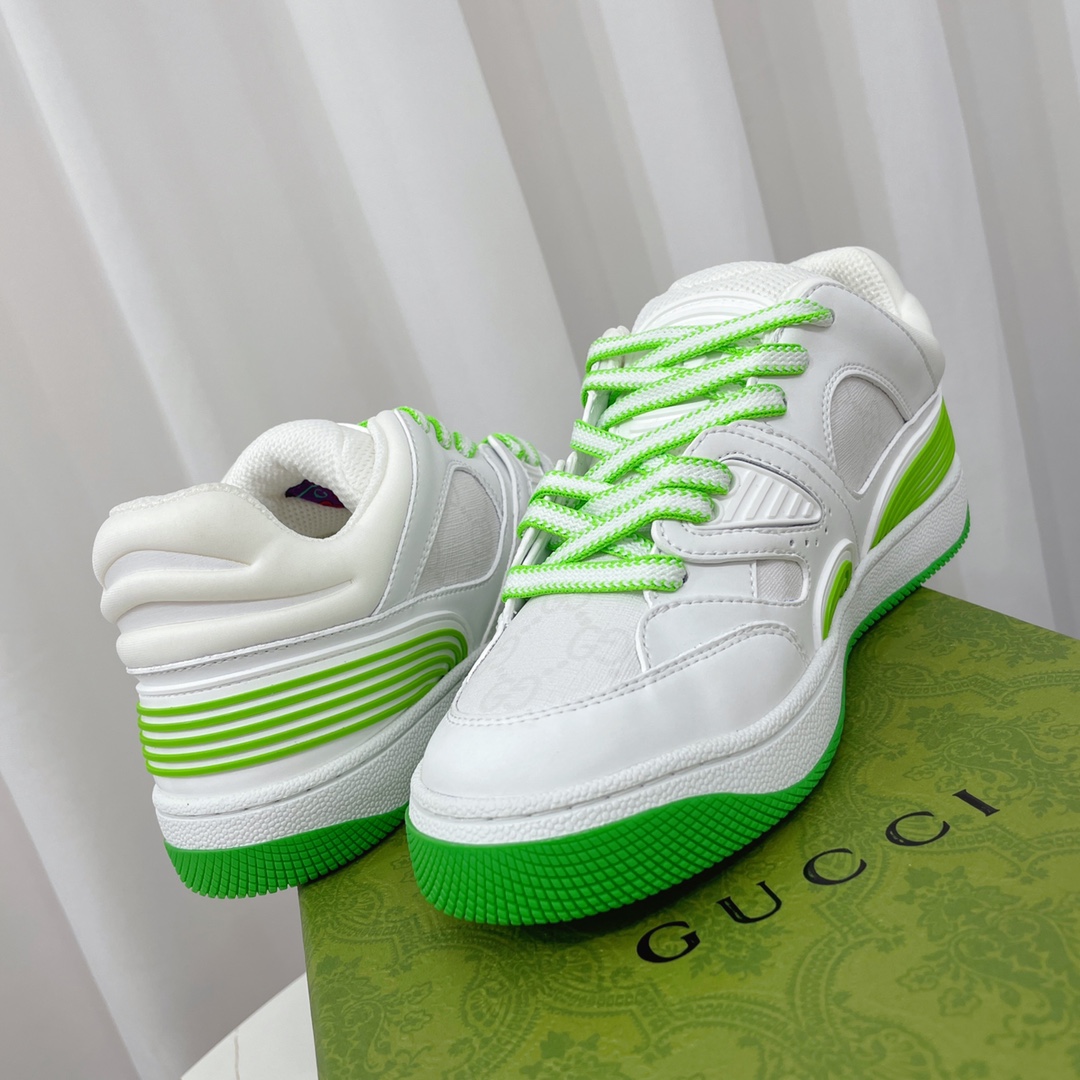 Gucci  Basket Sneaker With Lnterlocking G  - DesignerGu