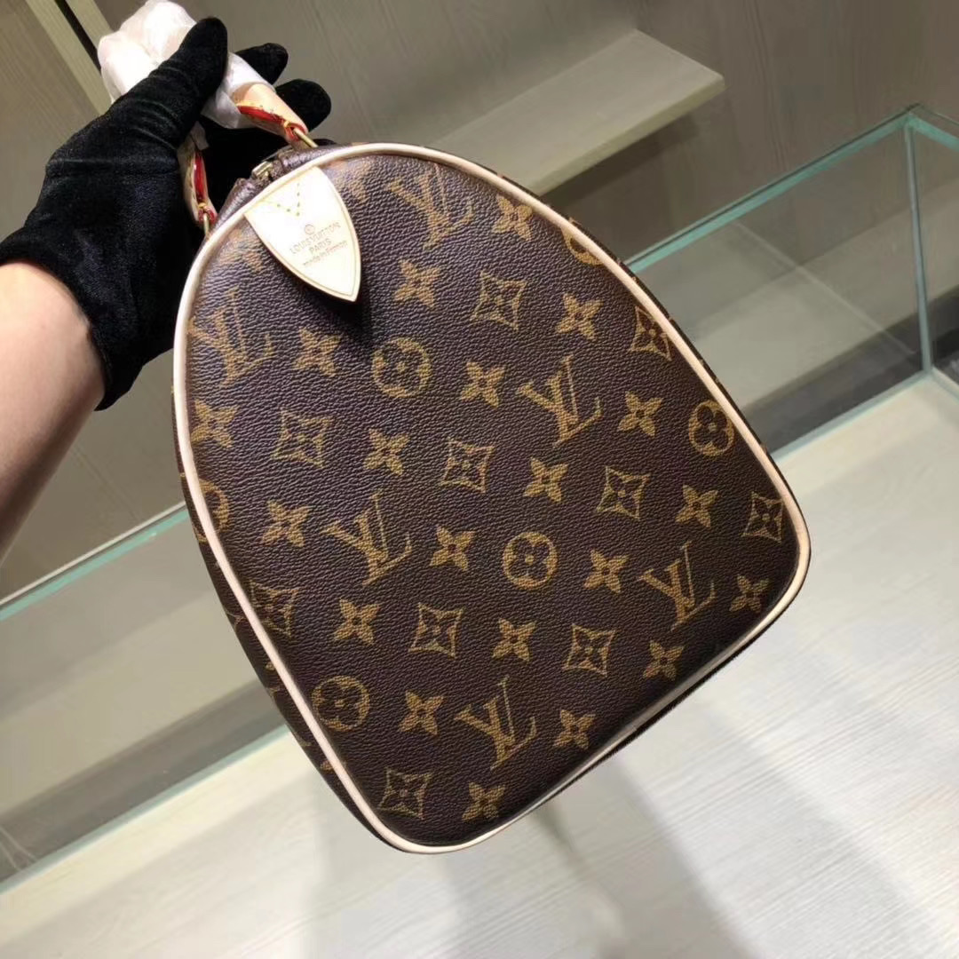 Louis Vuitton Speedy 35 Monogram Handbag (35-23-8cm)  M41107 - DesignerGu