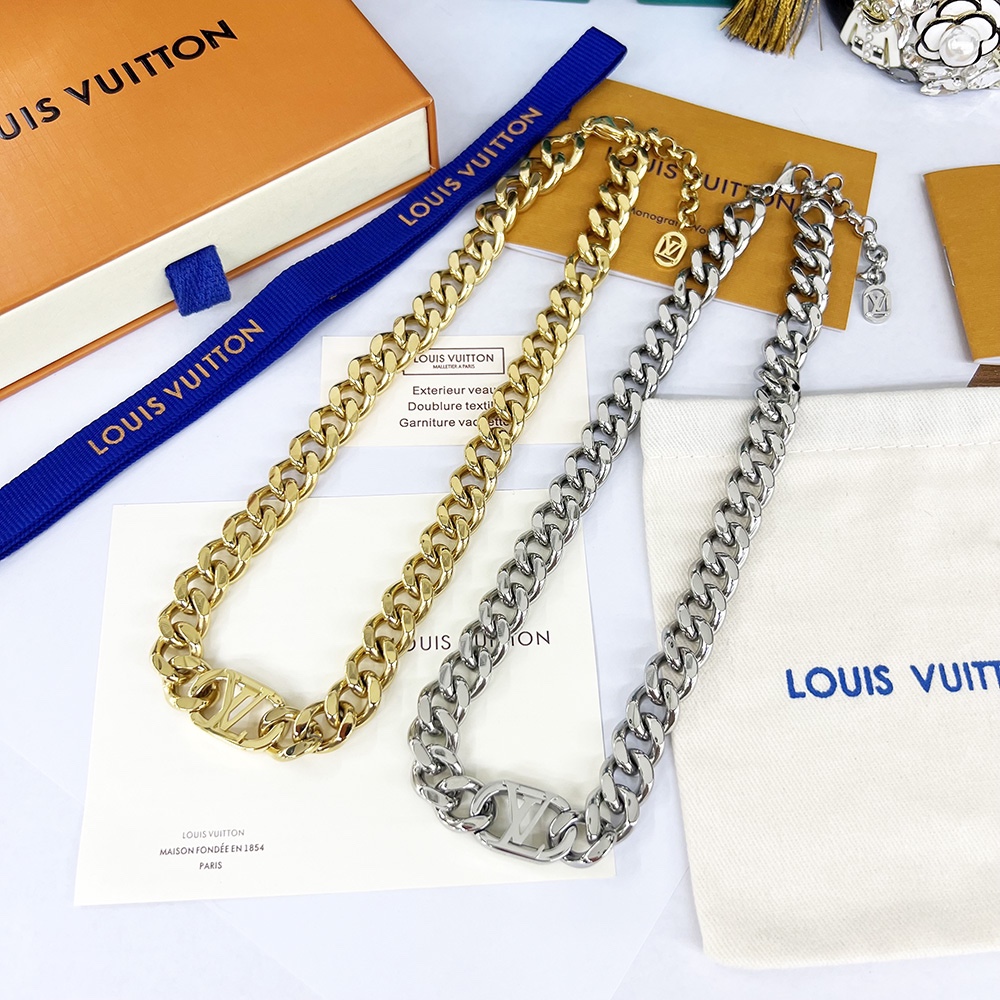 Louis Vuitton LV Get Dressed Necklace - DesignerGu