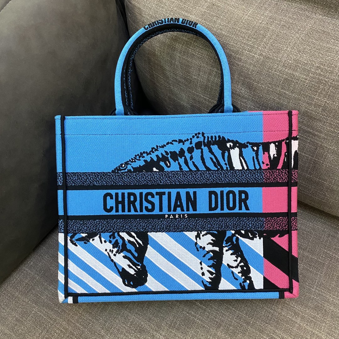 Dior Book Tote D-Jungle Pop（36.5*28*17.5cm） - DesignerGu