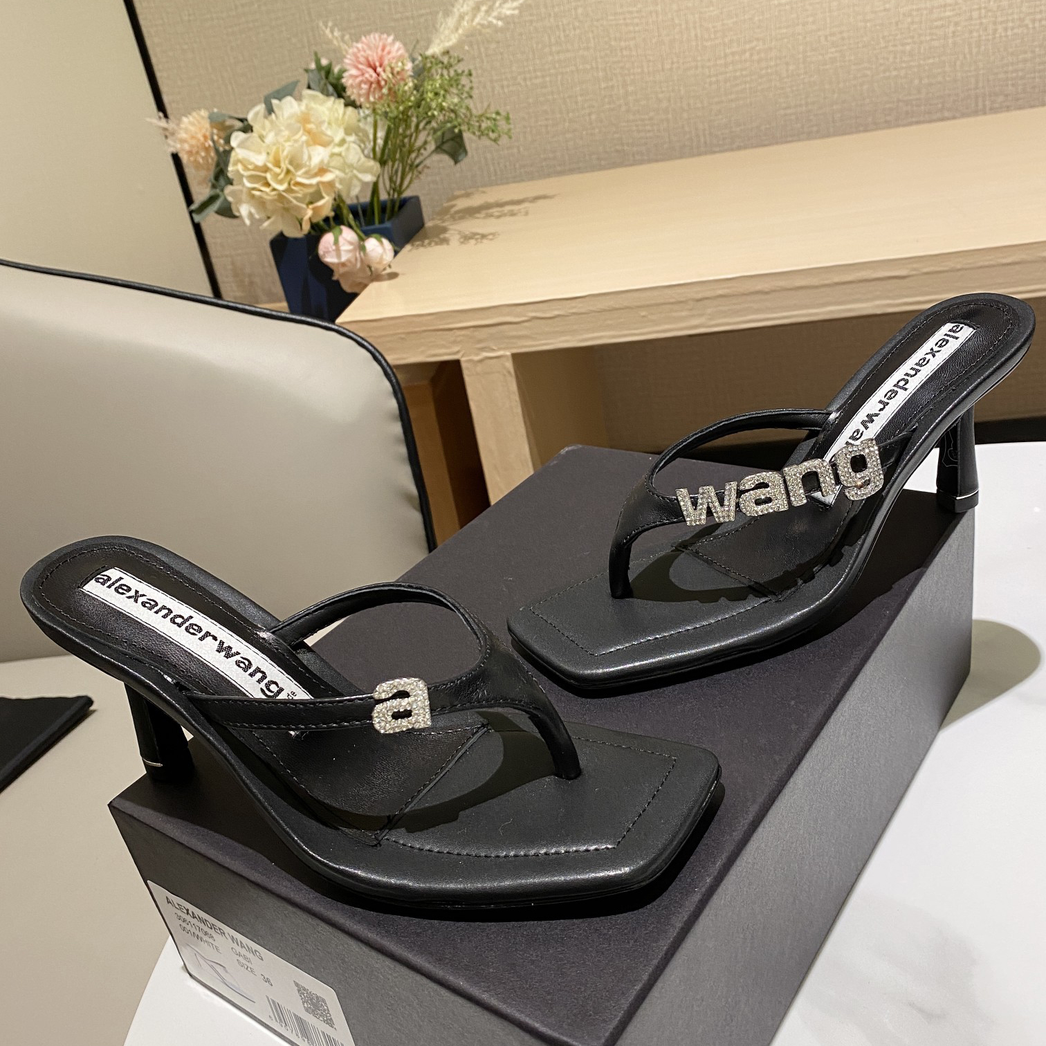 Alexander Wang Clip Toe High-Heeled Sandals - DesignerGu