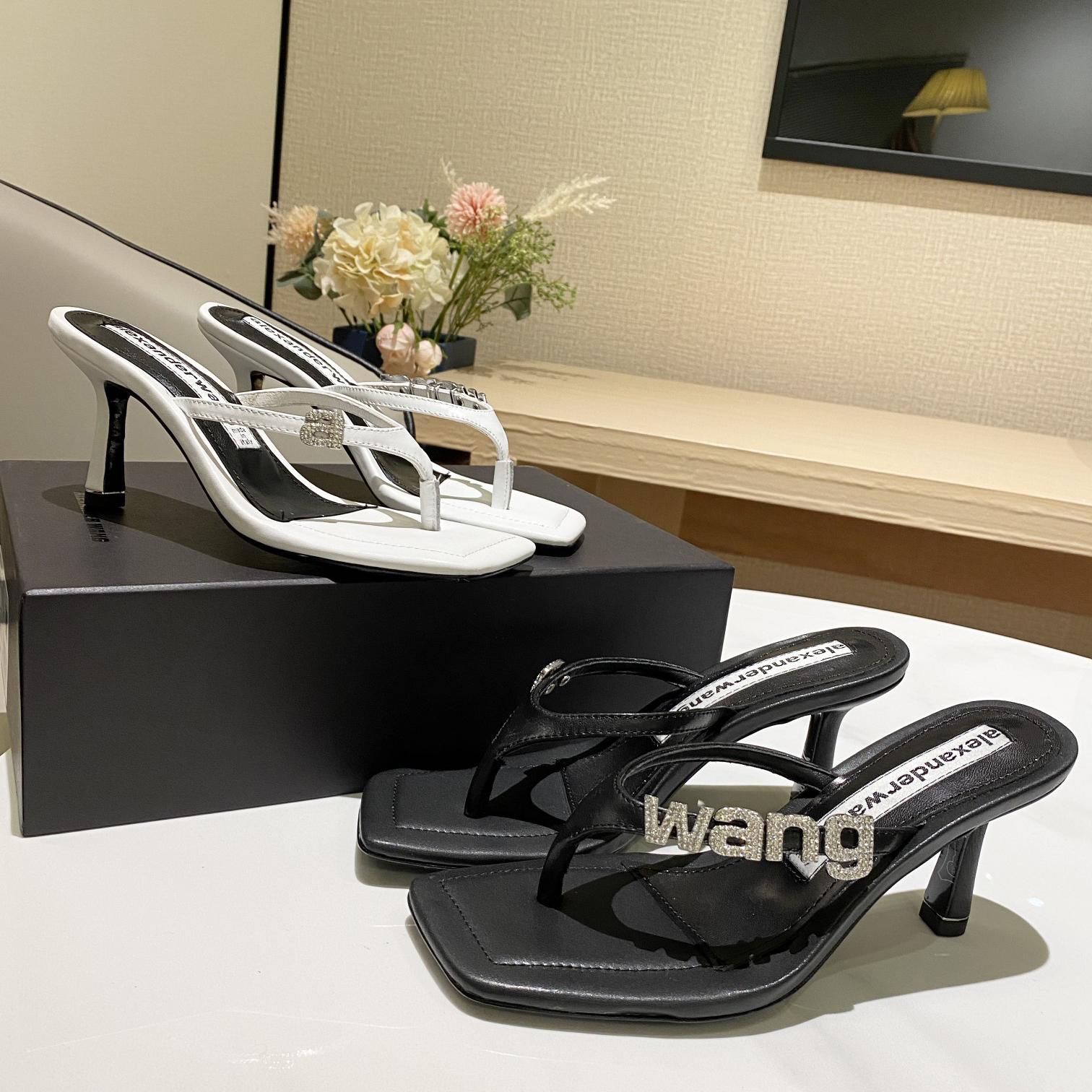 Alexander Wang Clip Toe High-Heeled Sandals - DesignerGu