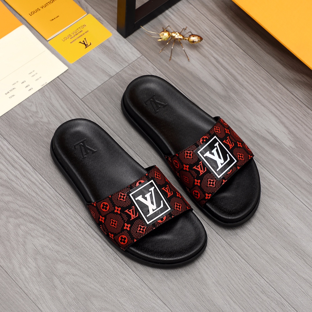 Louis Vuitton Monogram Slippers - DesignerGu