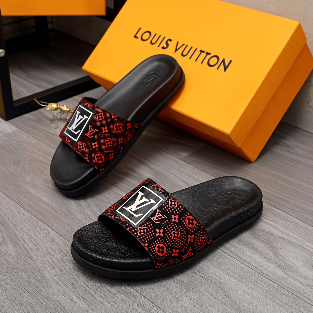 Louis Vuitton Monogram Slippers - DesignerGu