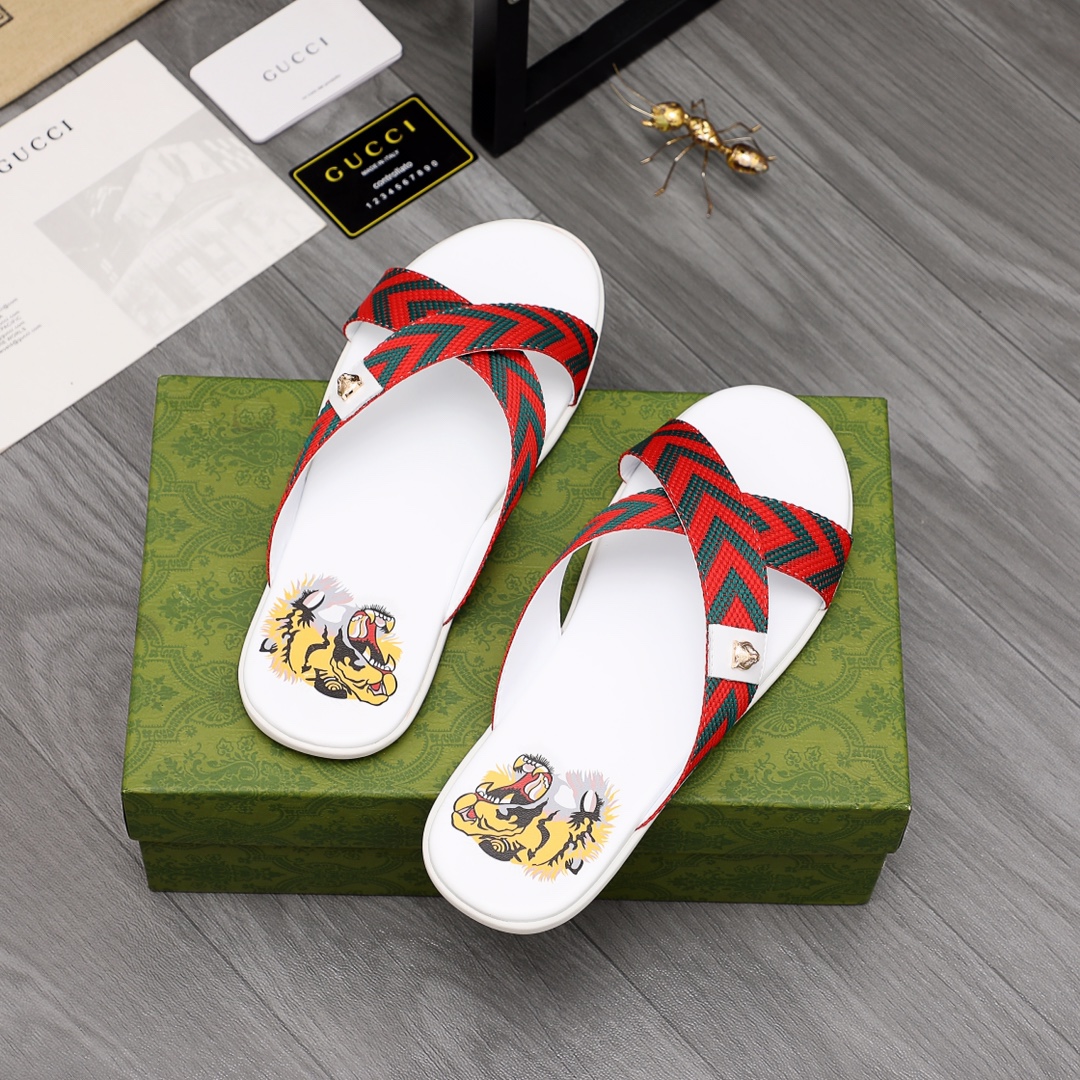 Gucci Web Slide Sandal - DesignerGu