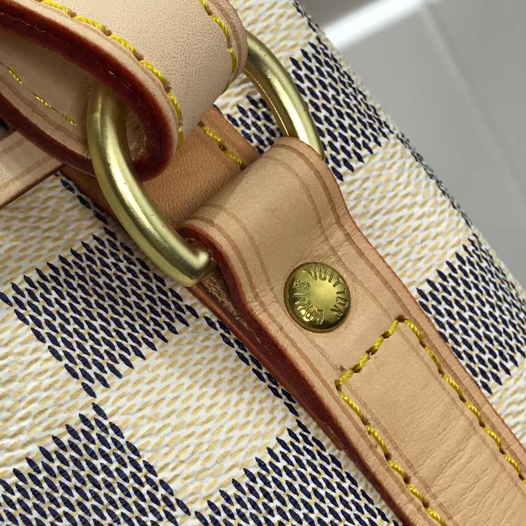 Louis Vuitton Damier Ebene Neonoe MM Safran (27.5-36-20cm) - DesignerGu