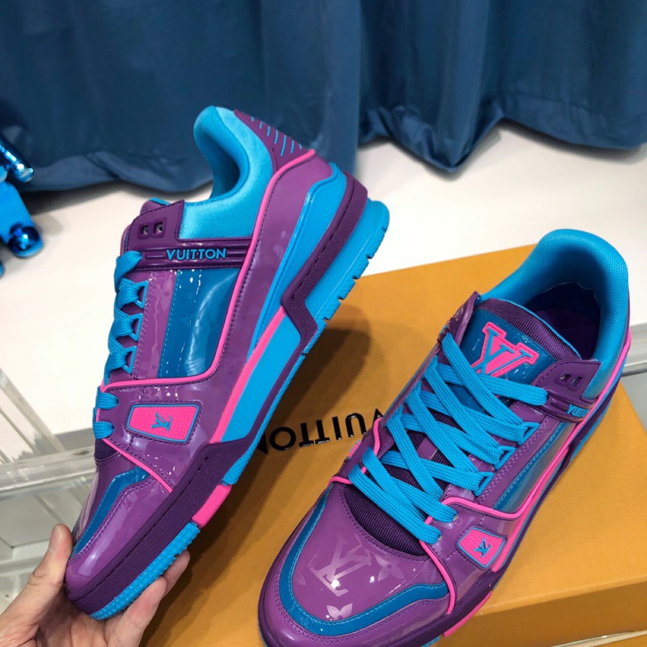 Louis Vuitton LV  Trainer Sneaker(Upon UK size) - DesignerGu