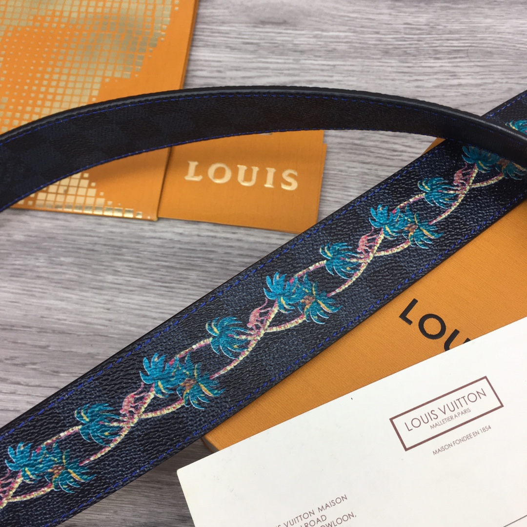 Louis Vuitton Shape 40MM Reversible Belt - DesignerGu