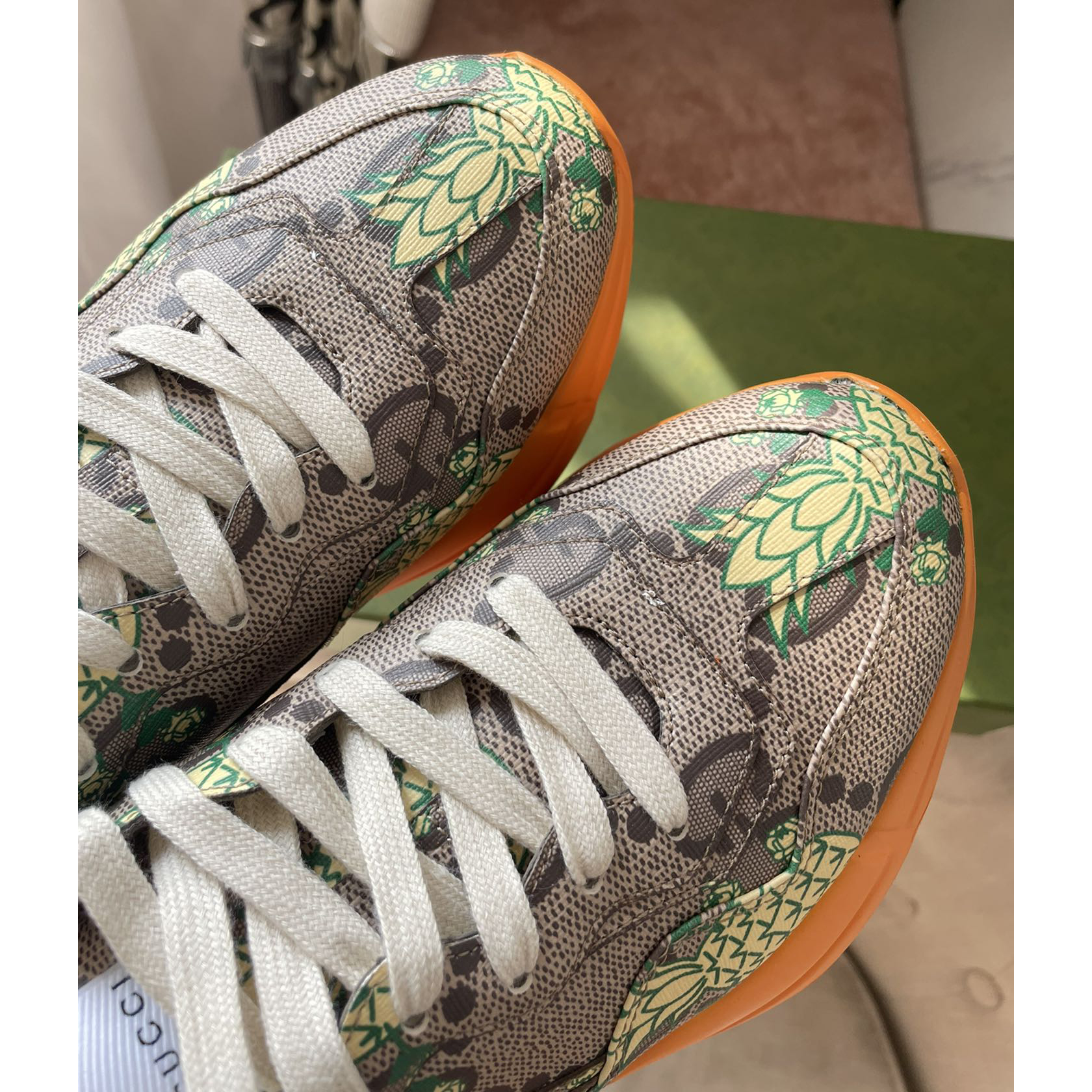 Gucci Pineapple Rhyton Sneaker - DesignerGu