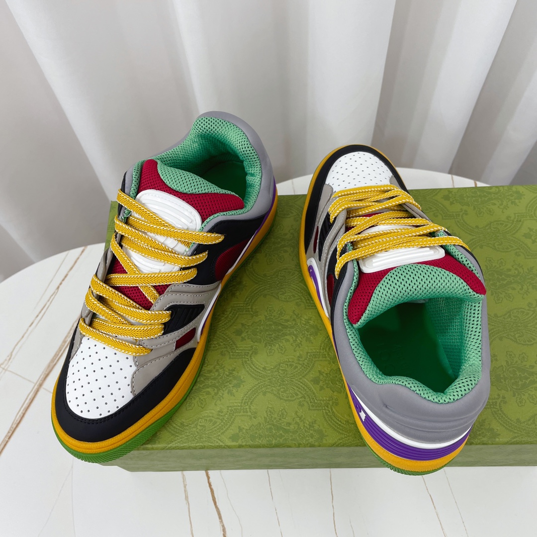 Gucci  Basket Sneaker With Lnterlocking G  - DesignerGu