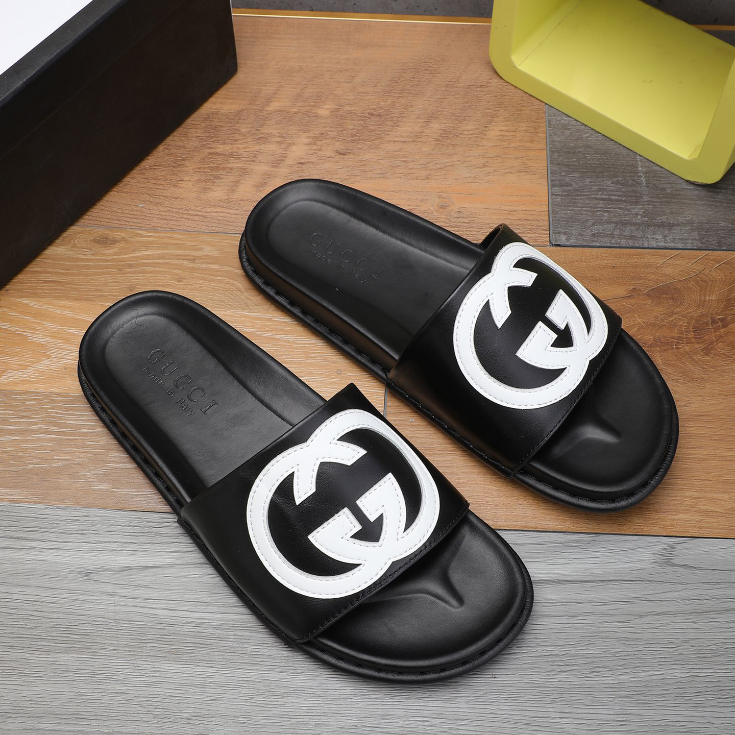 Gucci GG Rubber Slide Sandal - DesignerGu