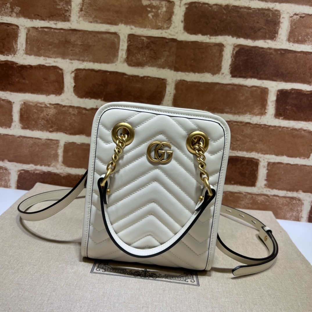 Gucci GG  Marmont Mini Handbag （16-19-7CM） - DesignerGu