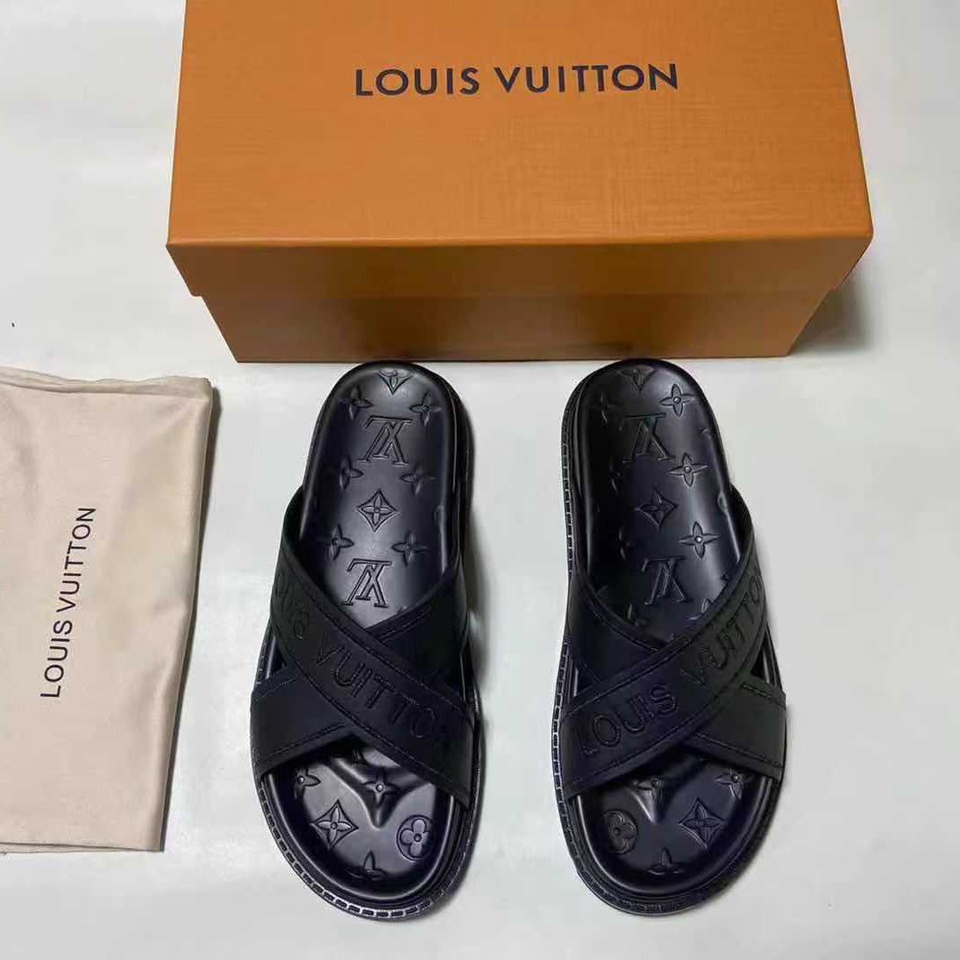 Louis Vuitton Monogram Slippers(Upon UK Size) - DesignerGu