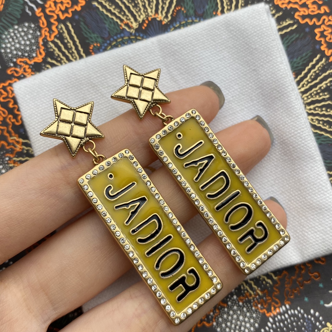 Dior Square Earrings  - DesignerGu