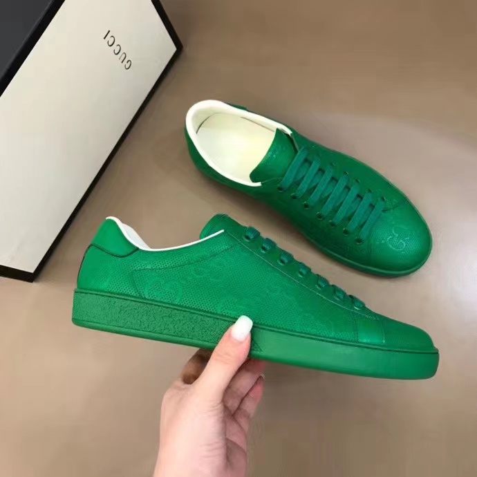 Gucci GG Sneaker In Green - DesignerGu