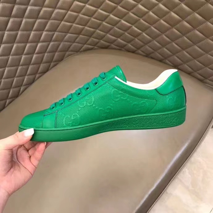 Gucci GG Sneaker In Green - DesignerGu