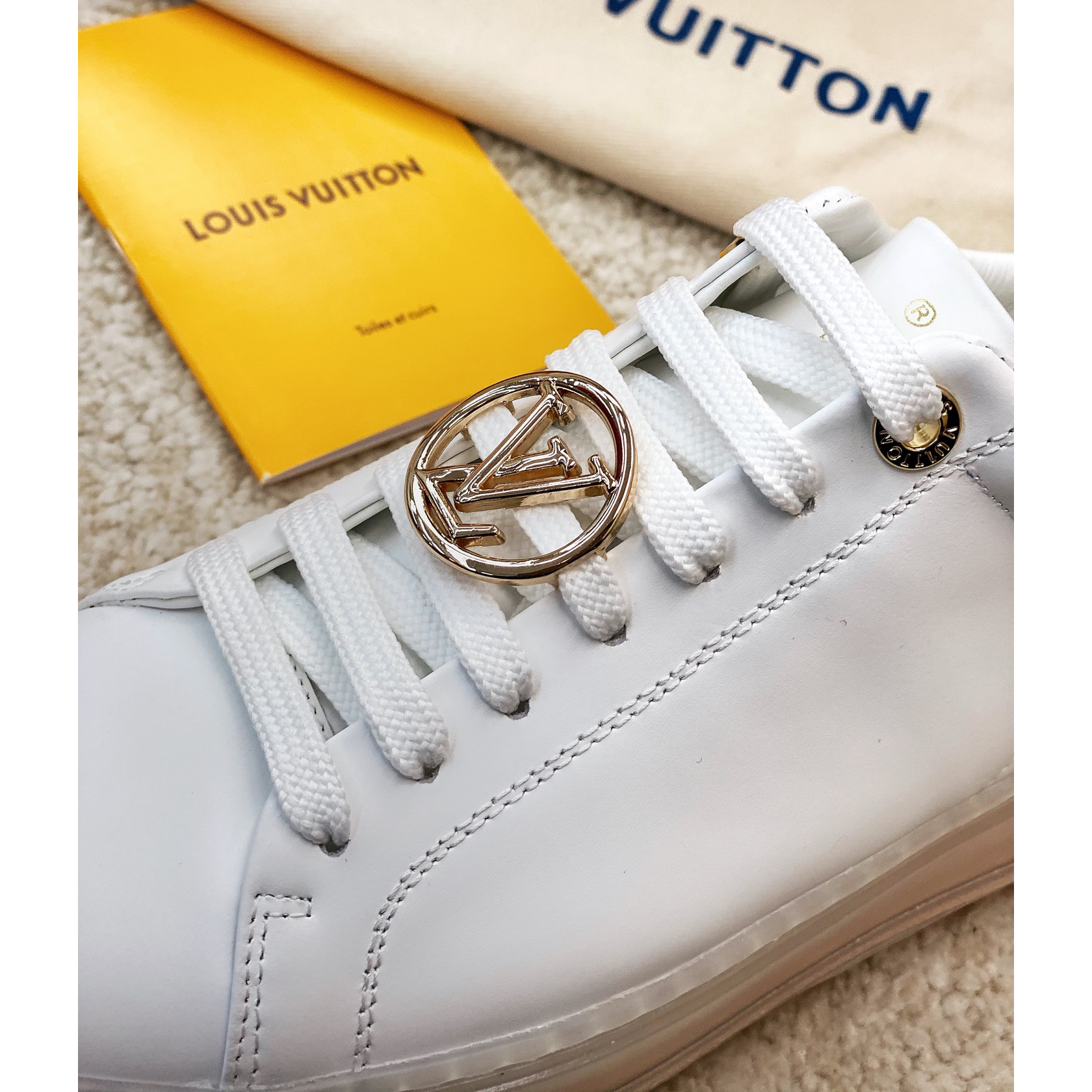 Louis Vuitton Logo Transparent Sole Sneaker  - DesignerGu