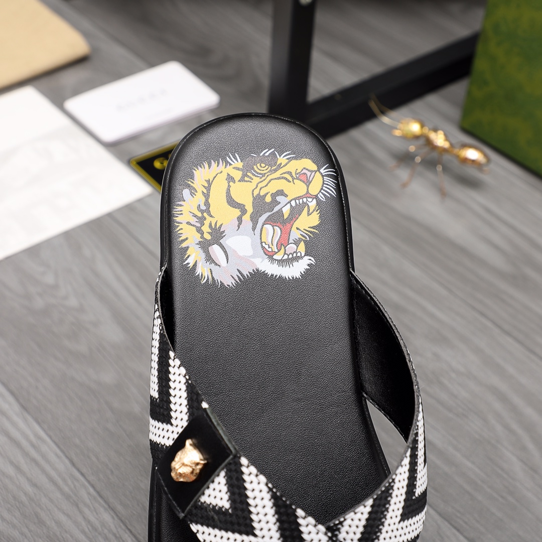 Gucci Web Slide Sandal - DesignerGu