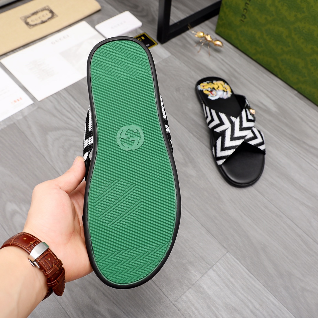 Gucci Web Slide Sandal - DesignerGu