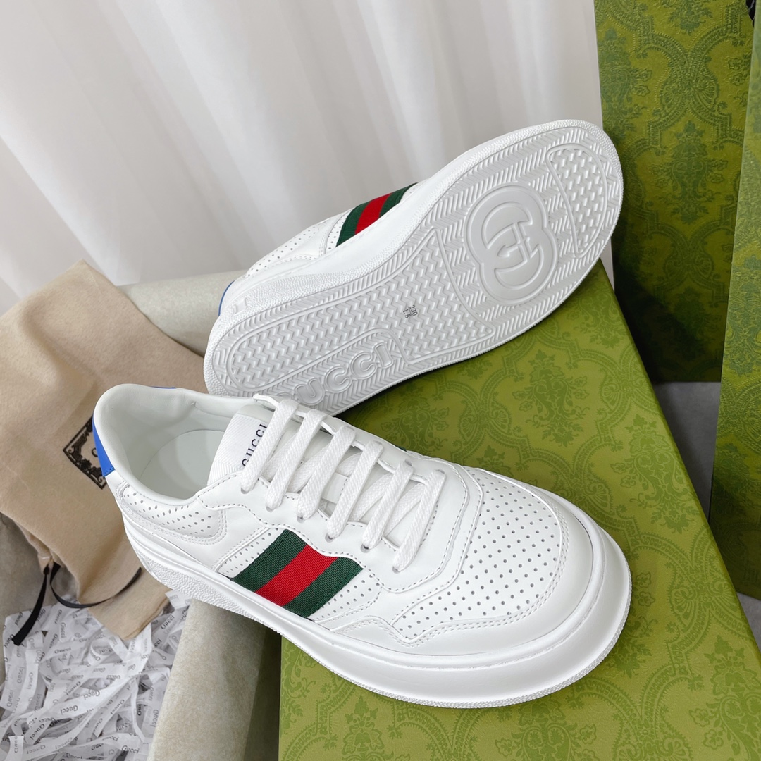 Gucci GG Chunky B Series Men's &Women's Sneakers With Web(Upon UK SIZE) - DesignerGu