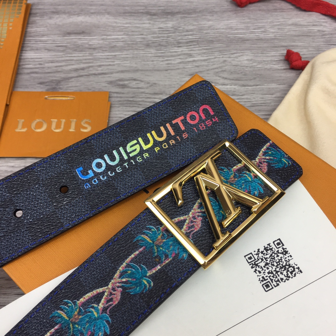 Louis Vuitton Shape 40MM Reversible Belt - DesignerGu