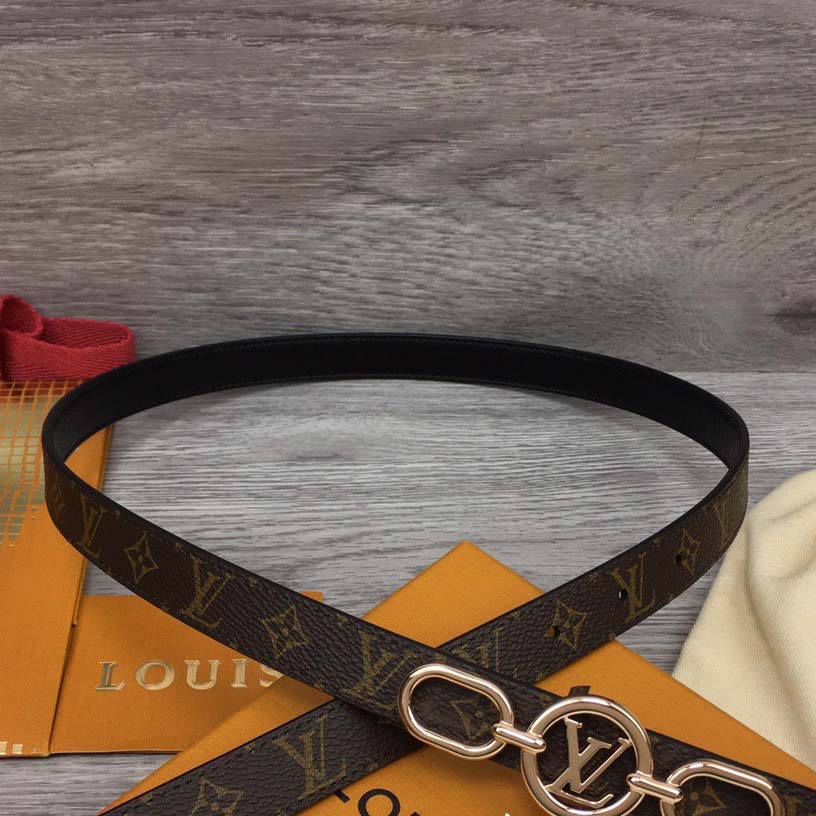 Louis Vuitton Squared LV 20mm Belt - DesignerGu