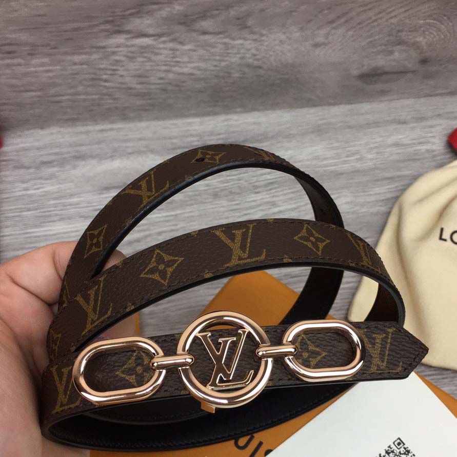 Louis Vuitton Squared LV 20mm Belt - DesignerGu