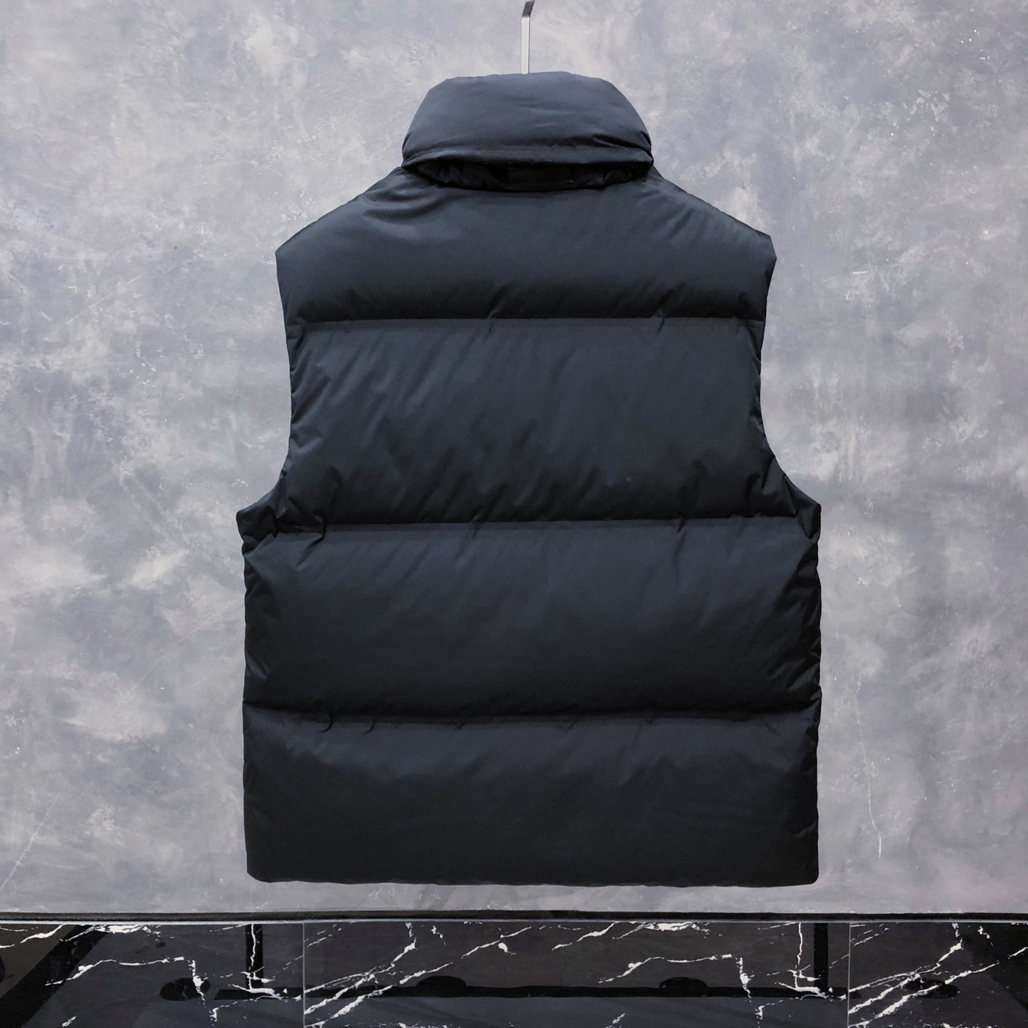Prada Prada Logo Vest Jacket In Black - DesignerGu