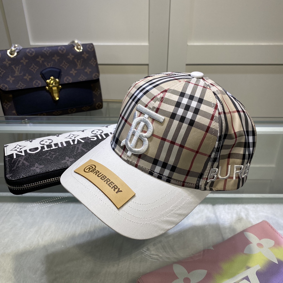 Burberry Monogram Motif Icon Stripe Baseball Cap - DesignerGu