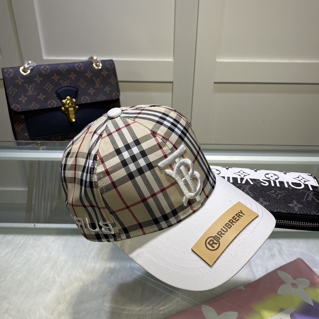 Burberry Monogram Motif Icon Stripe Baseball Cap - DesignerGu