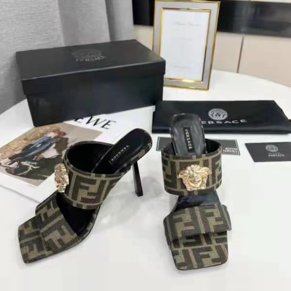 Versace x Fendi  Fendace Heel Sandals - DesignerGu